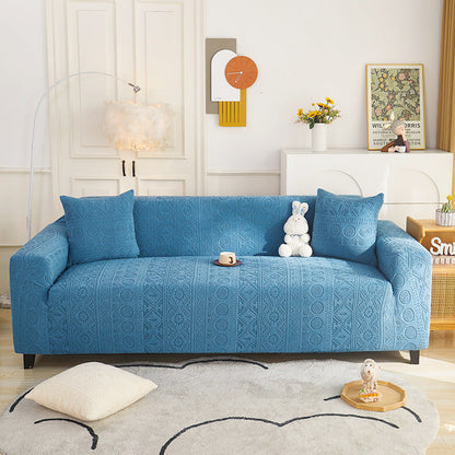 Comfortable Fit Jacquard Sofa Slipcover Protector
