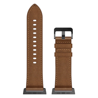 Genuine Brown Leather Watch Strap