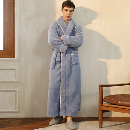 Soft Plush Winter Robe with Adjustable Belt