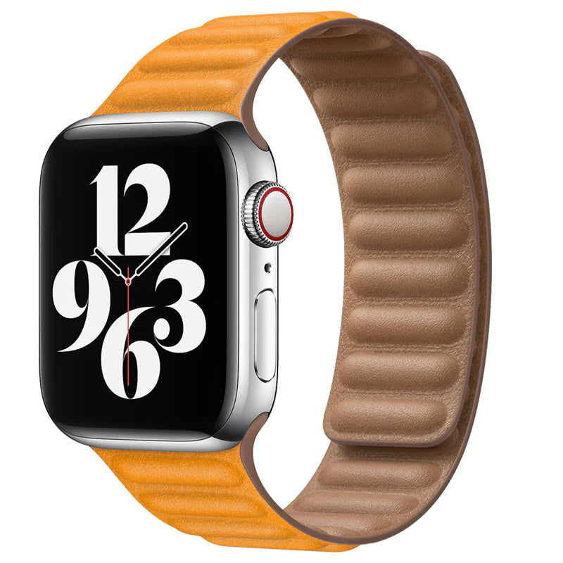 Strong Magnetic Genuine Leather Watch Strap