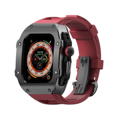 Durable Rubber Band & Metal Case for Apple Watch Ultra