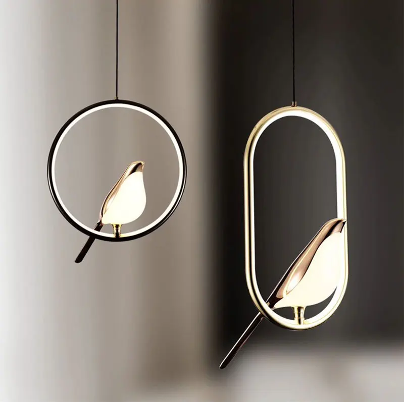 Modern Black Crystal Pendant Ceiling Light Fixture - Lusomart