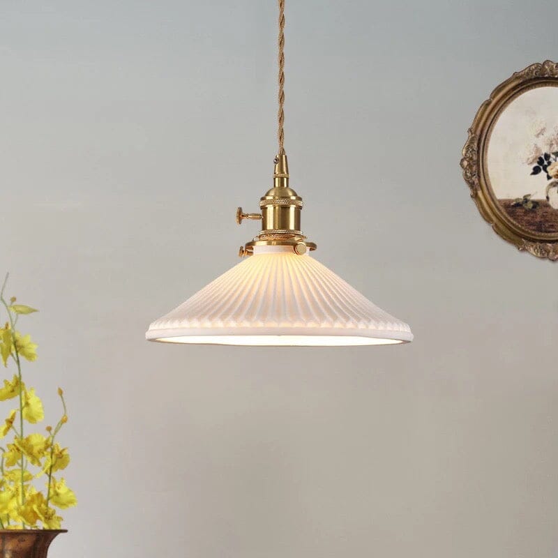 Simple Porcelain Hanging Light Fixtures