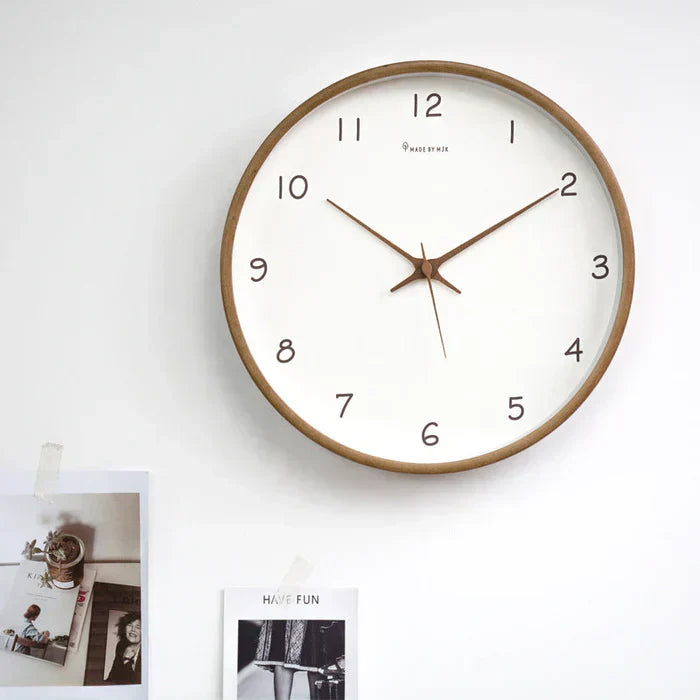 Quiet Wooden Analog Wall Clock