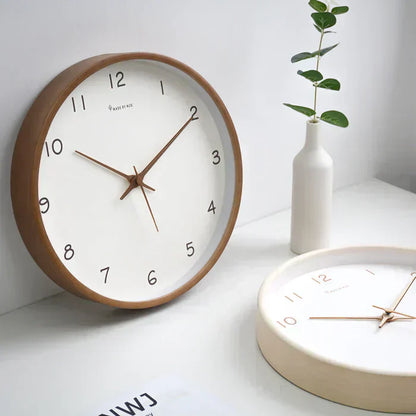 Quiet Wooden Analog Wall Clock