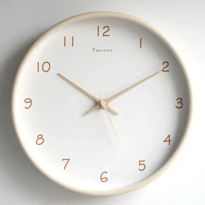 Quiet Wooden Analog Wall Clock - Lusomart
