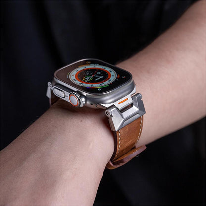 Soft Leather Replacement Band For Apple Watch