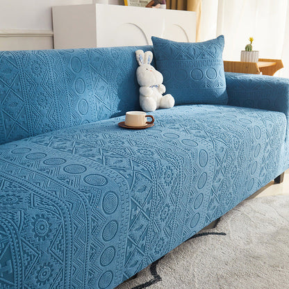 Comfortable Fit Jacquard Sofa Slipcover Protector
