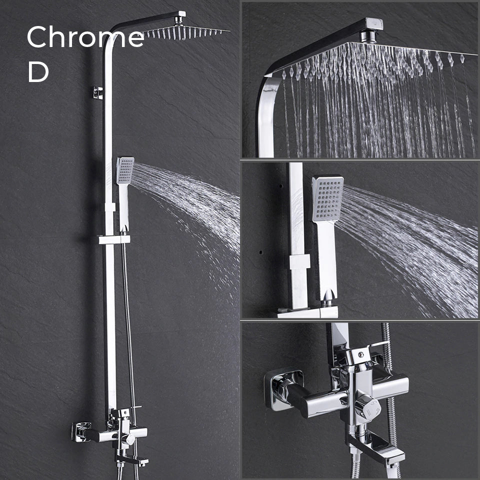 Luxury Rain Shower Head With Handheld Sprayer Easy Fit