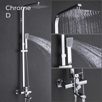 Luxury Rain Shower Head With Handheld Sprayer Easy Fit