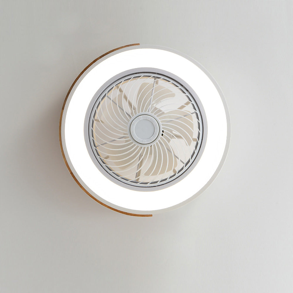 Rustic Wood Ceiling Fan with Efficient LED Lighting