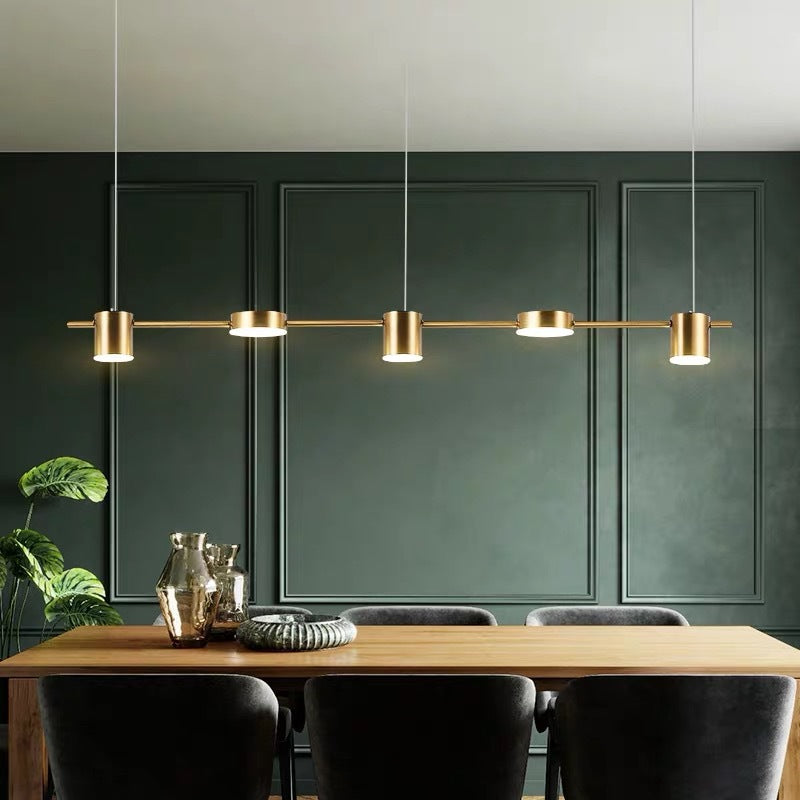 Modern Black Gold Pendant Lighting, 3-5 Lights - Lusomart