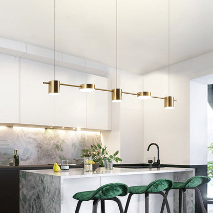 Modern Black Gold Pendant Lighting, 3-5 Lights