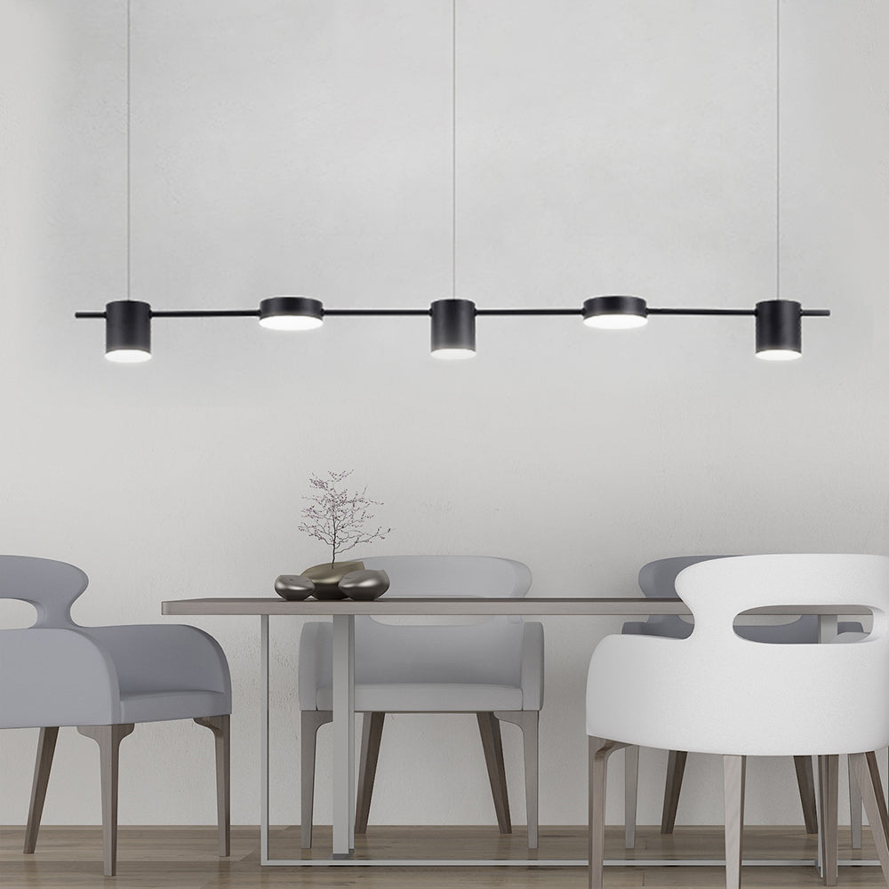 Modern Black Gold Pendant Lighting, 3-5 Lights