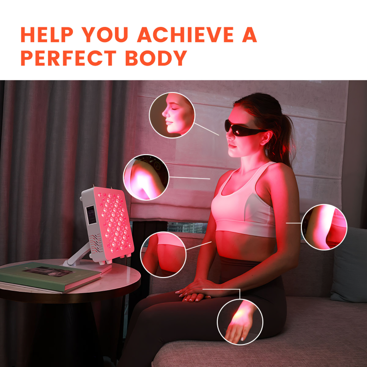 Compact Red Light Therapy Desk Lamp With Dimmer