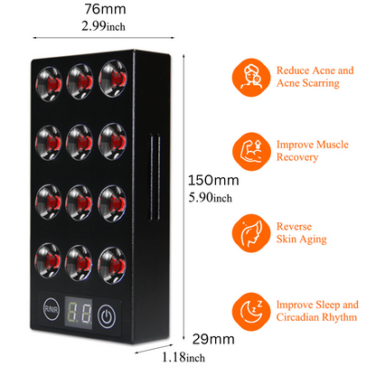 Compact LED Red Light Therapy Panel for Home Use