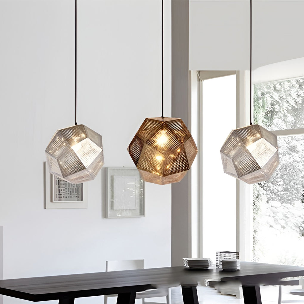 Modern Round Metal Pendant Light Fixture - Lusomart
