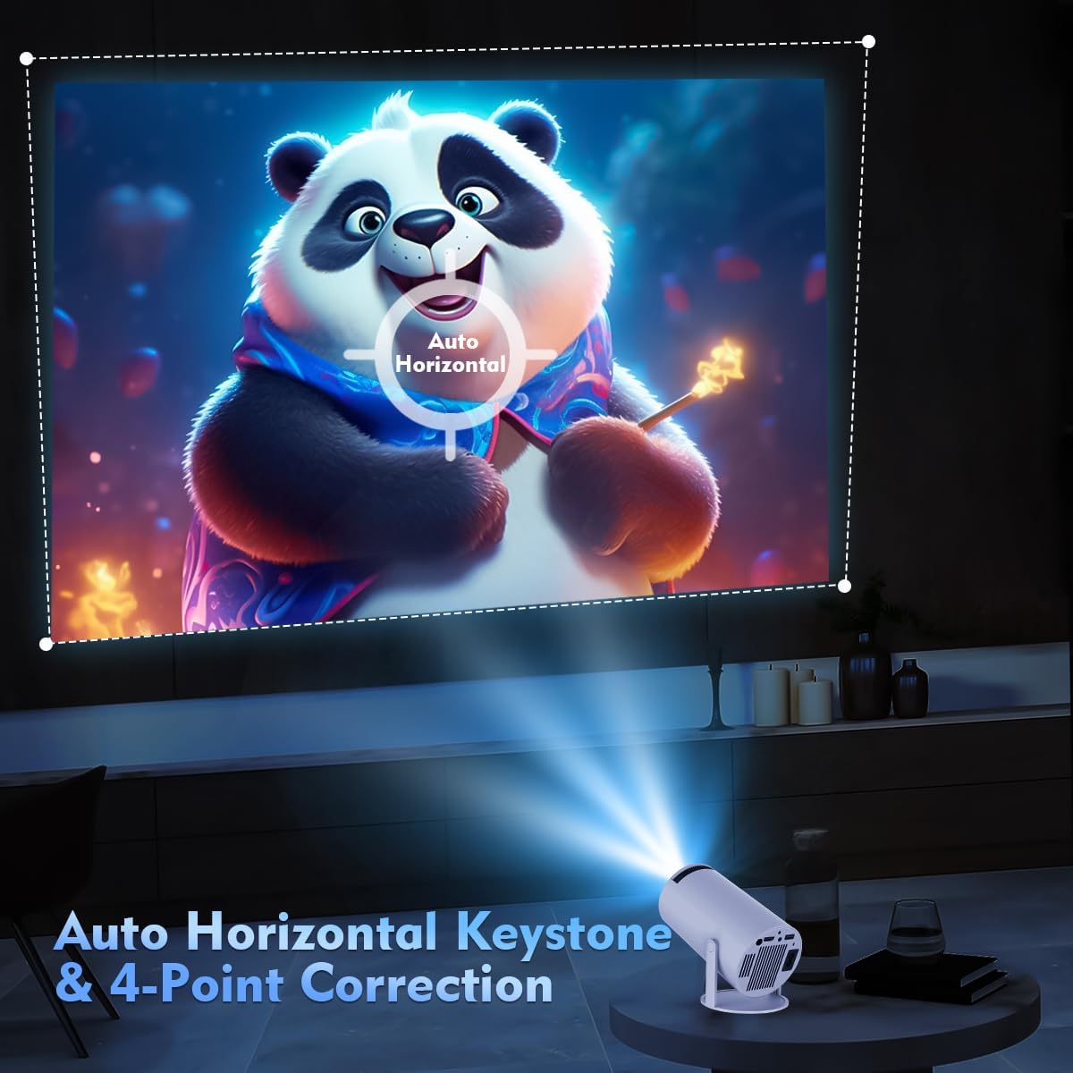 Compact 4K Home Projector Cinema System