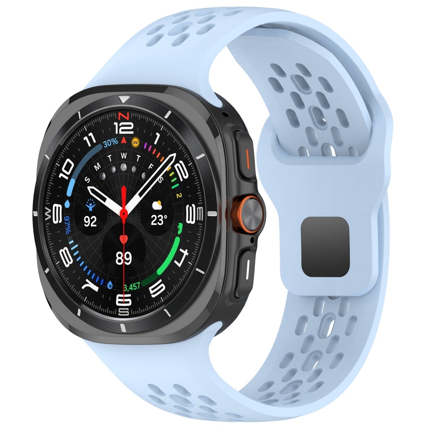 Comfortable Soft Silicone Band For Galaxy Watch 7 Ultra 47mm
