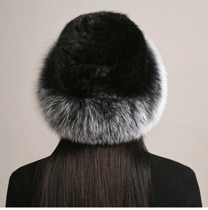 Soft Mink Fur Winter Hat for Warmth and Style