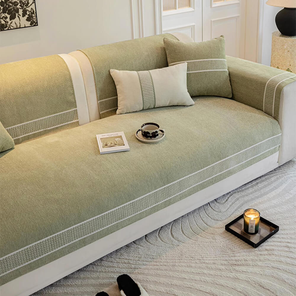 Soft Plush Fleece Sofa Protector Slipcover
