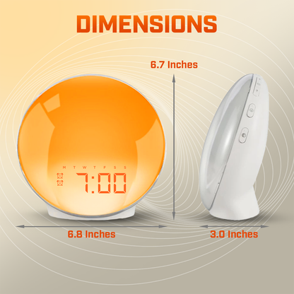 Wake Up Light LED Alarm Clock With Snooze