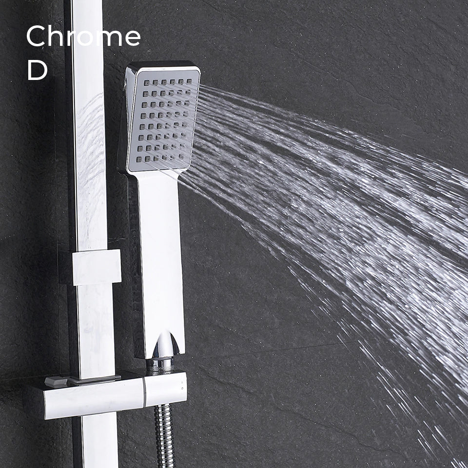 Luxury Rain Shower Head With Handheld Sprayer Easy Fit