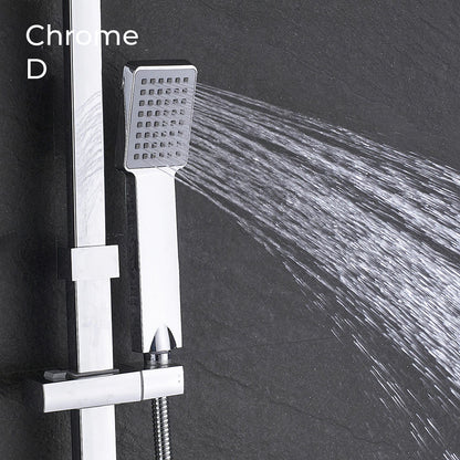 Luxury Rain Shower Head With Handheld Sprayer Easy Fit