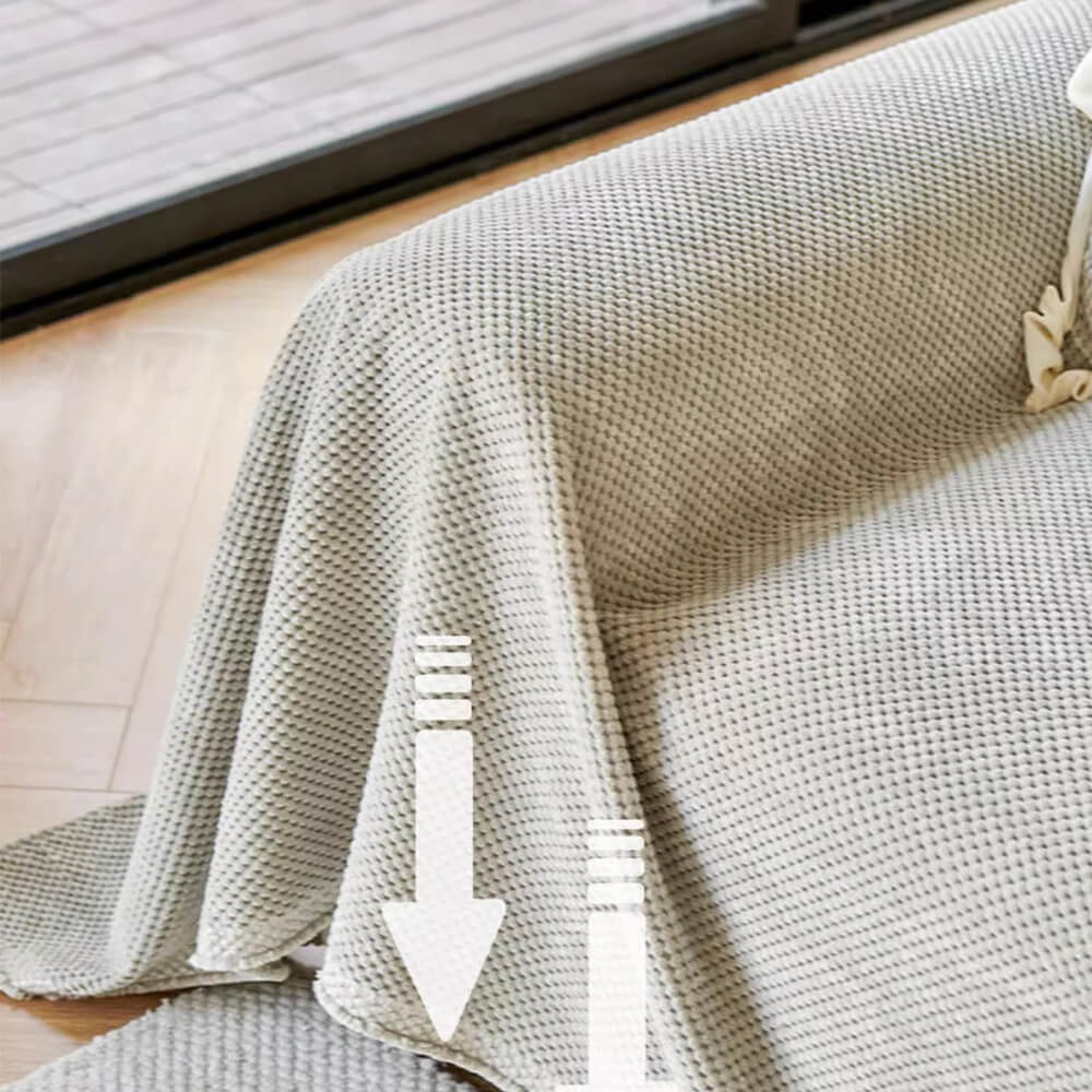 Cozy Fleece Sofa Slipcover for Living Room Comfort