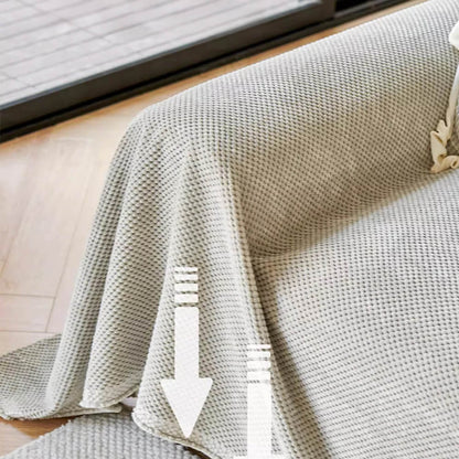Cozy Fleece Sofa Slipcover for Living Room Comfort