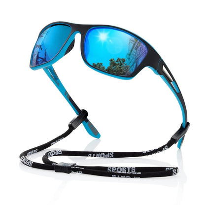 Men's Sport Wraparound Polarized Sunglasses