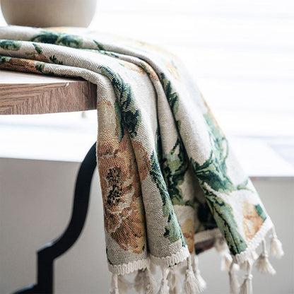 Neutral Floral Thermal Blackout Window Curtain for Home