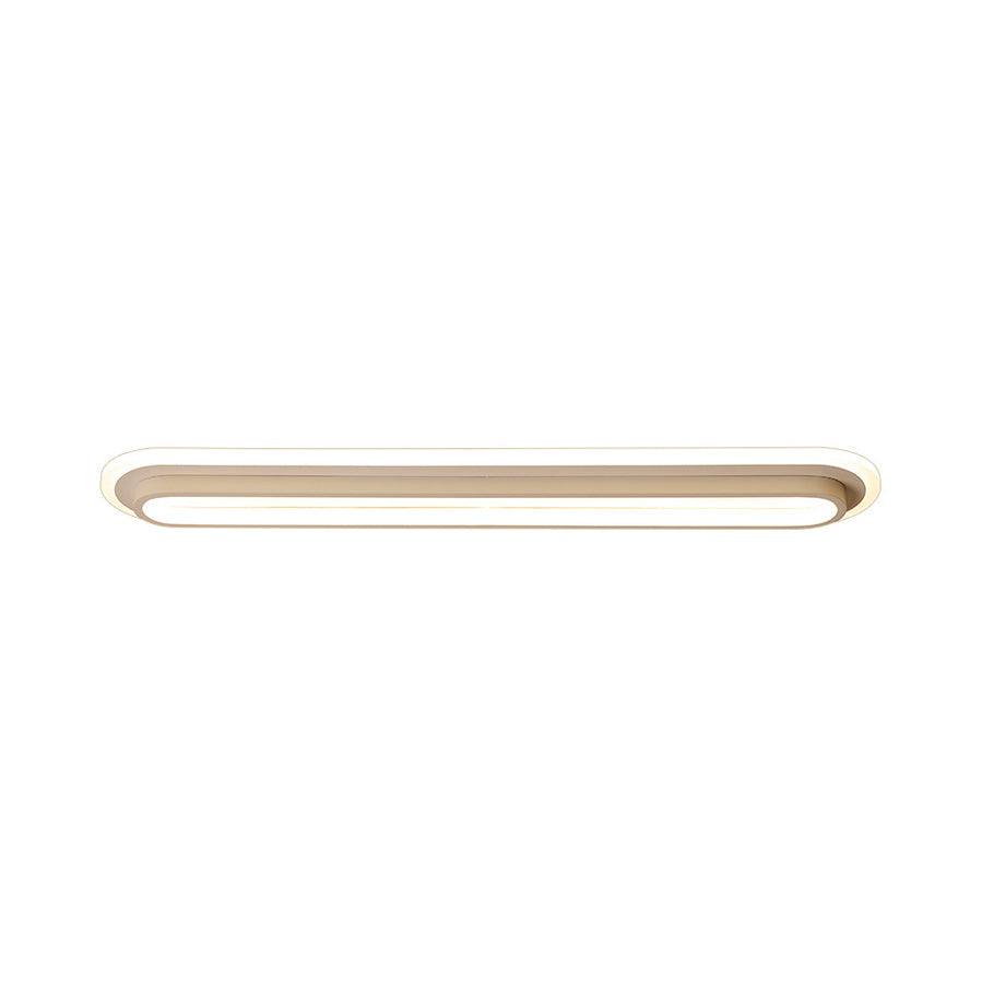 Sleek LED Ceiling Fixture in Black or White Finish