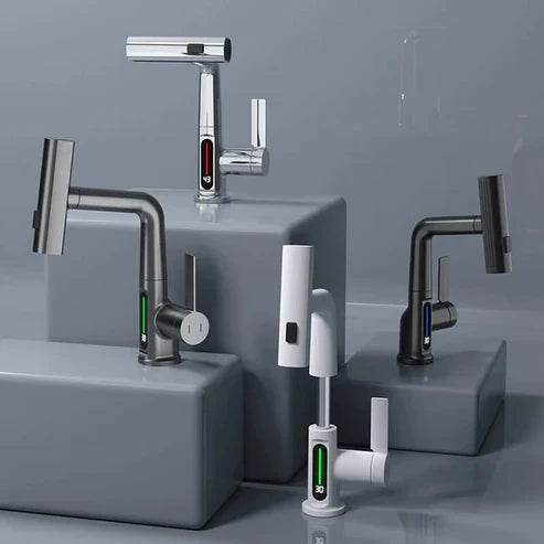 Flexible Kitchen Faucet With Long Extendable Hose