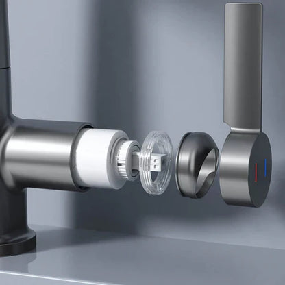 Flexible Kitchen Faucet With Long Extendable Hose