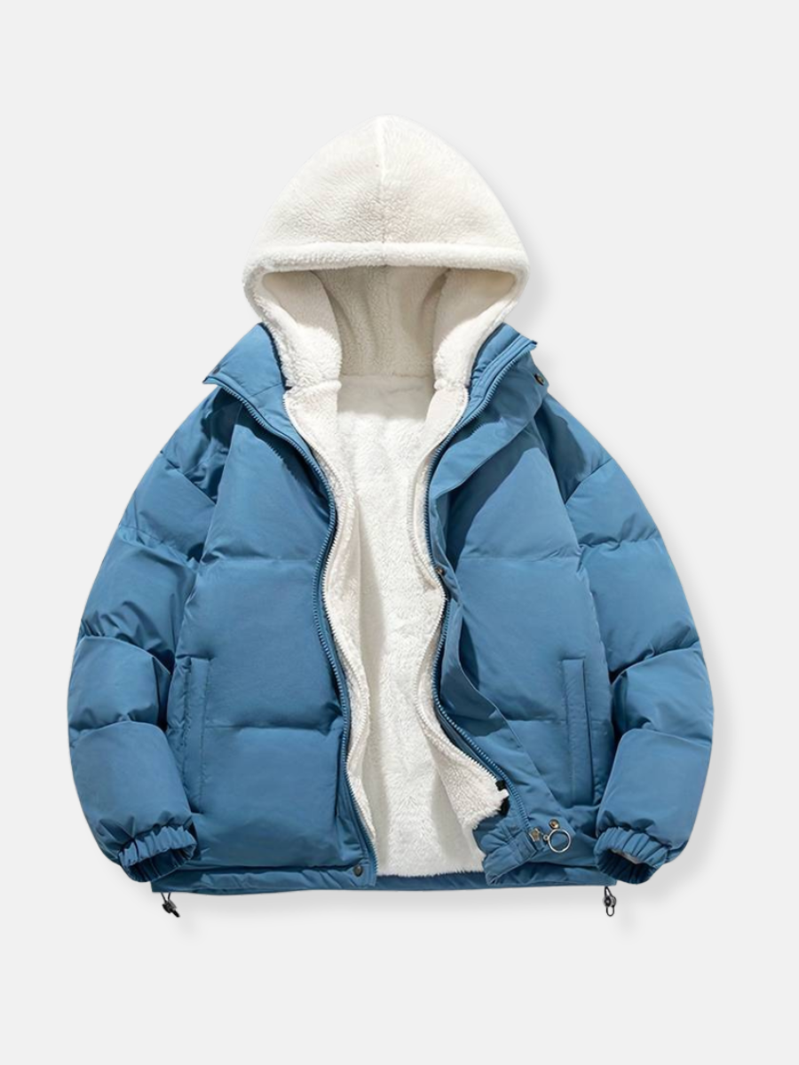 Warm Women's Down Filled Hooded Puffer Jacket