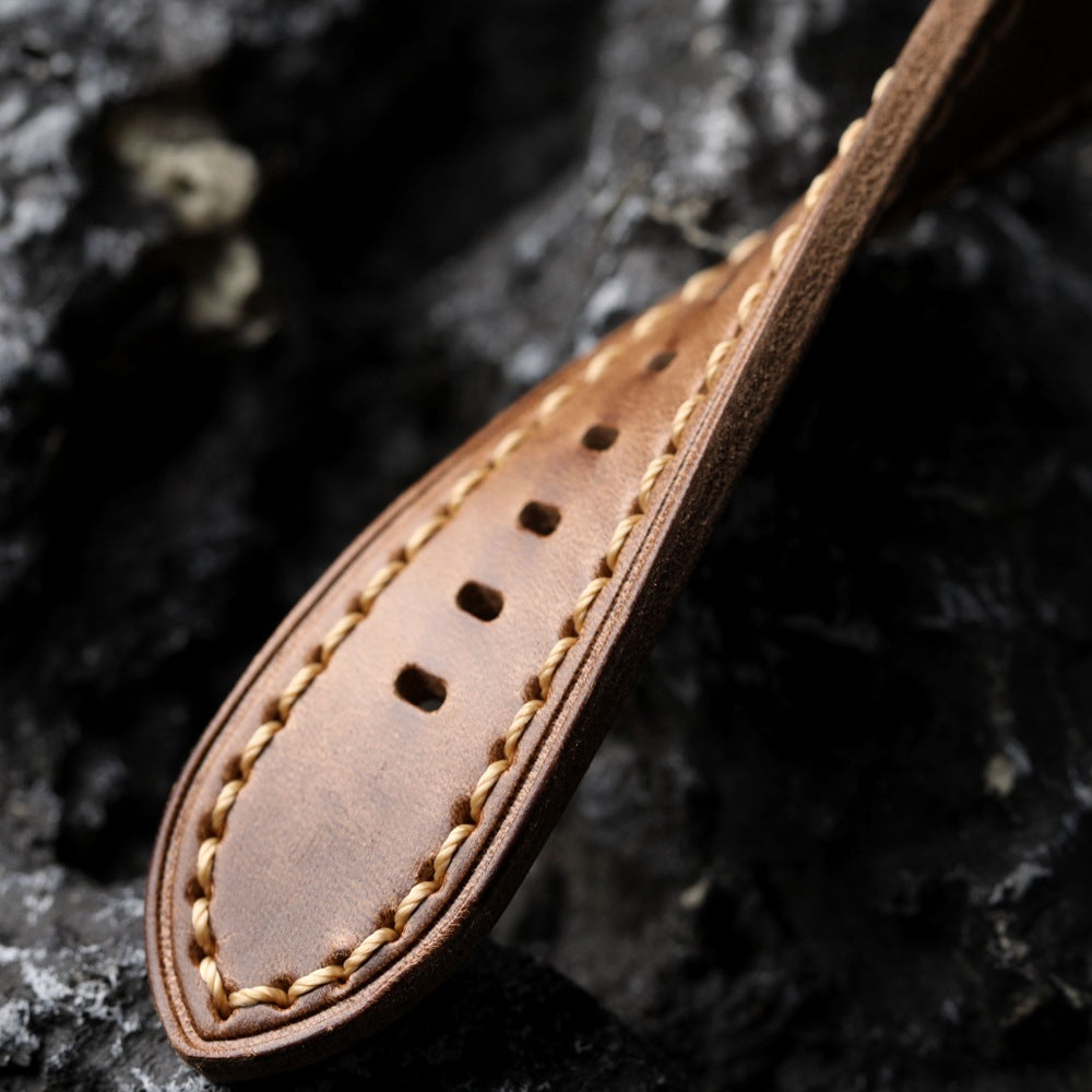 Classic Tan Leather Apple Watch Band