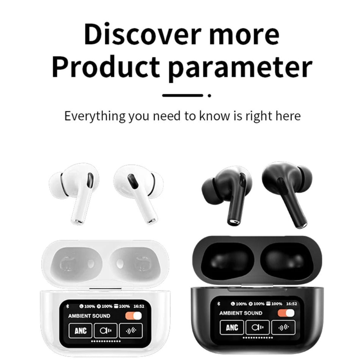 Wireless Noise Cancelling Bluetooth Earbuds