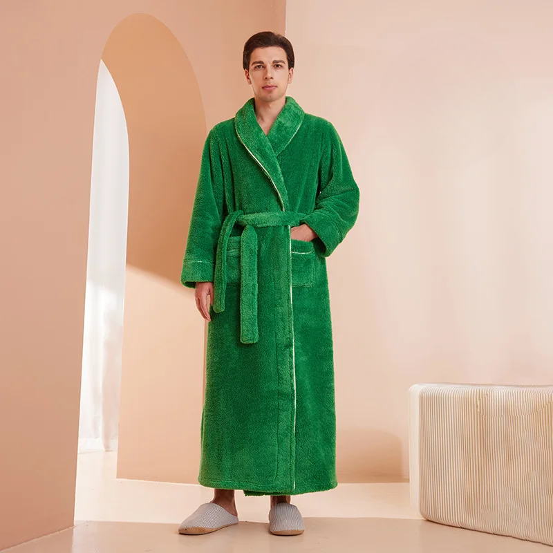 Soft Plush Winter Robe with Adjustable Belt