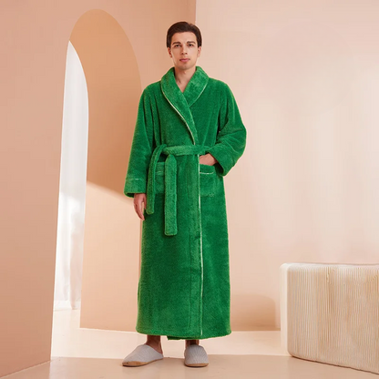 Soft Plush Winter Robe with Adjustable Belt