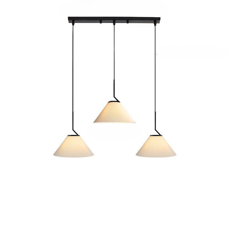 Creamy Fabric Shade Pendant Ceiling Light