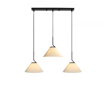 Creamy Fabric Shade Pendant Ceiling Light