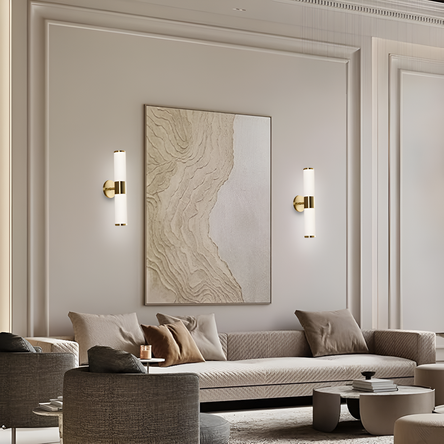 Wall Mount Brass Sconce