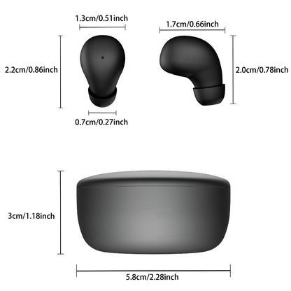 Compact Bluetooth Earbuds with Touch Control