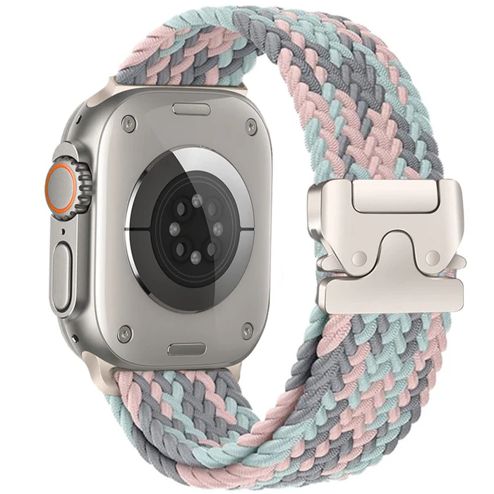 Durable Nylon Strap with Secure Buckle for Apple Watch