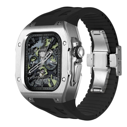 Durable Titanium Case & Soft Rubber Band for AW Ultra - Lusomart