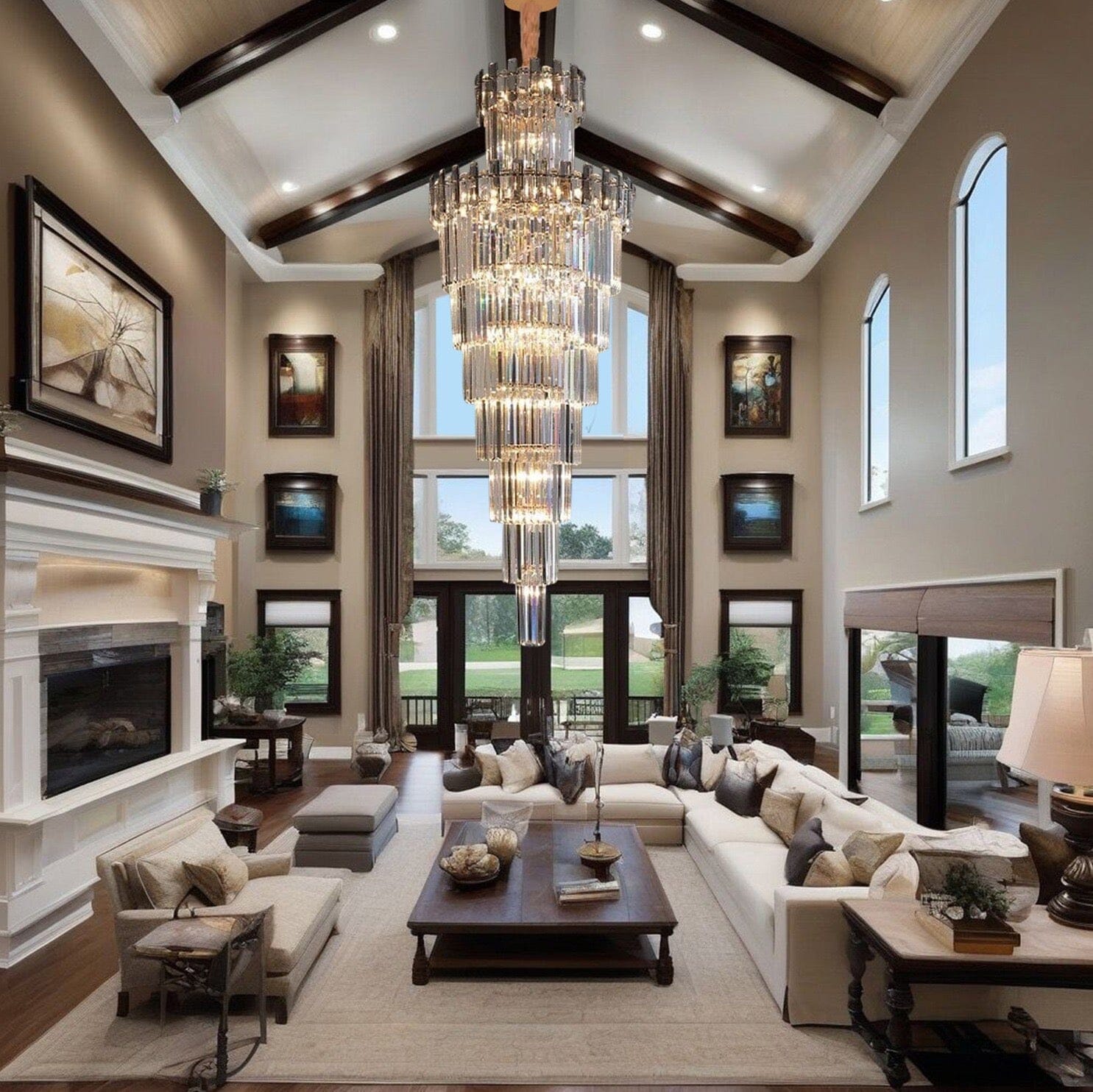 Elegant Crystal Pendant Chandelier - Lusomart