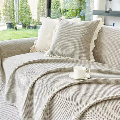 Cozy Fleece Sofa Slipcover for Living Room Comfort