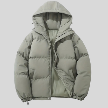 Warm Women's Hooded Puffer Coat for Winter