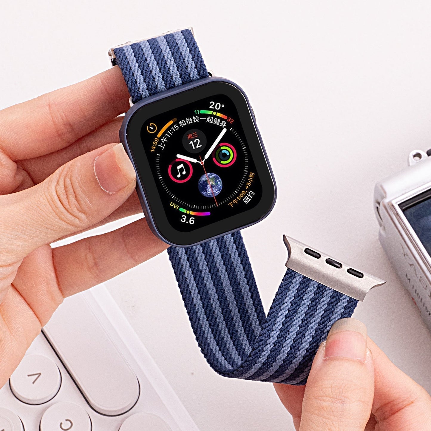 Stylish Woven Nylon Strap for Apple Watch